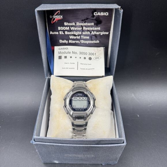 Rare CASIO G-Shock GW-8100 Tough Solar 5 Panel Men's Watch W/ Box Needs Battery - Picture 1 of 8